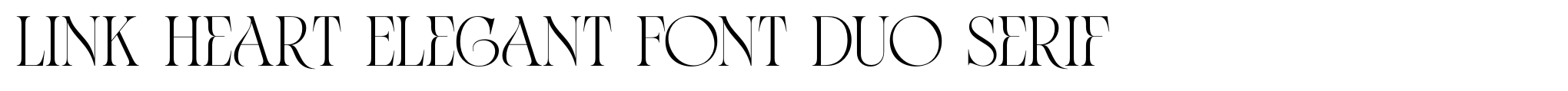 Link Heart Elegant Font Duo Serif image